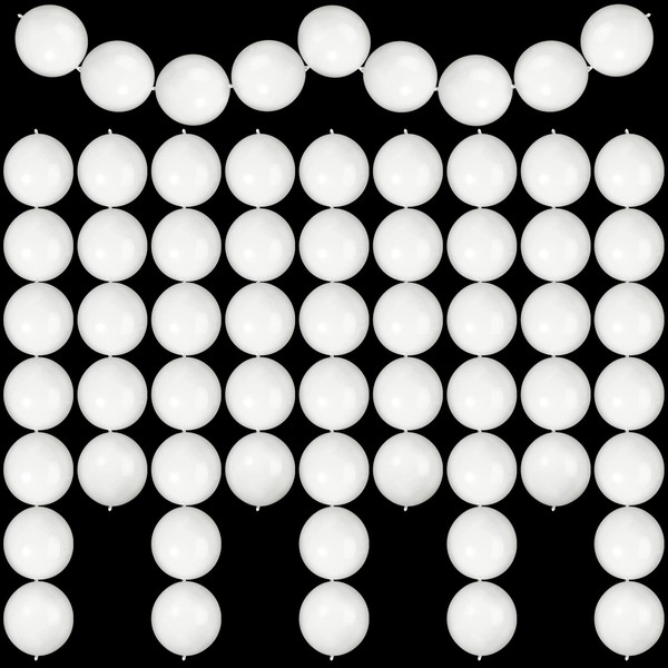 80 Pieces Needle Tail Balloons Latex Link Balloons Linking Needle