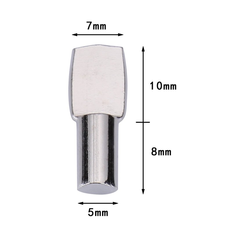 120 Packs Shelf Pins, 5mm Shelf Support Pegs Spoon Shape
