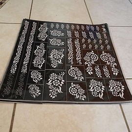 Self Adhesive Decal Stencils For Henna temporary tattoo