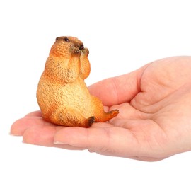 LOVIVER 4x Groundhog Model Figures Groundhog Desktop Ornaments Home Decor Miniature Art Decor Gopher Sculptures for Kids Party Favors