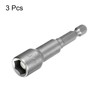 HARFINGTON 3pcs Hex Nut Driver Drill Bit 3/8" 6-Point Socket