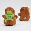 Clearstone Capybara Plush Keychain Chabimaru Turtle with Music, 7.3 inches
