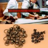 20 Sets Brass Round Head Button Stud Leather Craft Screws