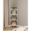 CHOEZON 4-Tier Corner Shelf, Industrial Corner Bookshelf, 47.6" Corner Storage
