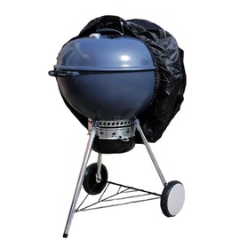 Speedwellstar Round Waterproof BBQ Cover Kettle Elasticated Hem Barbecue Heavy Duty Grill
