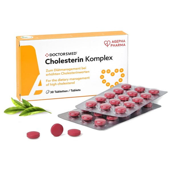 DOCTORSMED Cholesterin Komplex | 30 Vegan Tablets | Supplement to