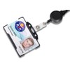 Customcard ltd® Black Lanyard Retractable Lanyard Pull Badge Reel