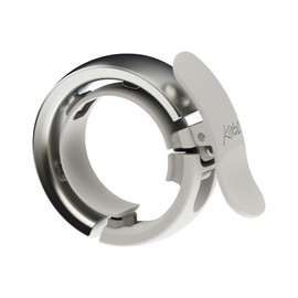 Knog Oi Prima Bicycle Bell Grey 23.8-31.8mm Button