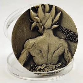 Jextech Onza Moneda Goku Dragon Ball 3d Altos Relieves Coleccionable