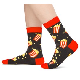 HAPPYPOP Popcorn Gift Ideas Socks for Women - If You Can Read This Funny Socks, Novelty Gifts for Men Teen Girls and Boys, Christmas Stocking Stuffers