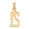 14K Yellow Gold Milestone Birthday Anniversary Number 21 Block Style