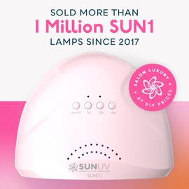 SUNUV UV Light for Gel Nails, UV Dryer for Gel Polish with 3 Timer Settings Professional LED Nail Lamp Art Tools Auto Sensor SUNone Pink