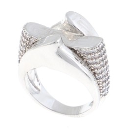 neXxtten Silver Tone Fashion Rhodium Plated Ring - KMR367-S8