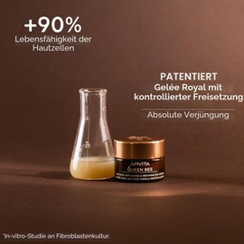 Apivita Queen Bee Absolute Anti-Ageing & Revitalising Eye Cream 15 ml - With Controlled Released Royal Jelly, Propolis, Honey - Fights Crow's Feet and Dark Circles, Gives Radiance
