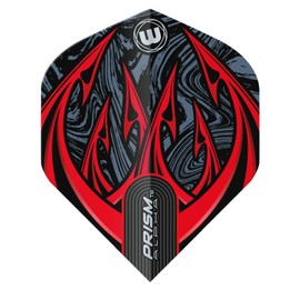 WINMAU Prism Alpha Diablo Dart Flights - 1 Set Per Pack (Total 3 Flights)