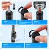 LcFun Torch Lighter 2 Pack Windproof Adjustable Single Jet Flame