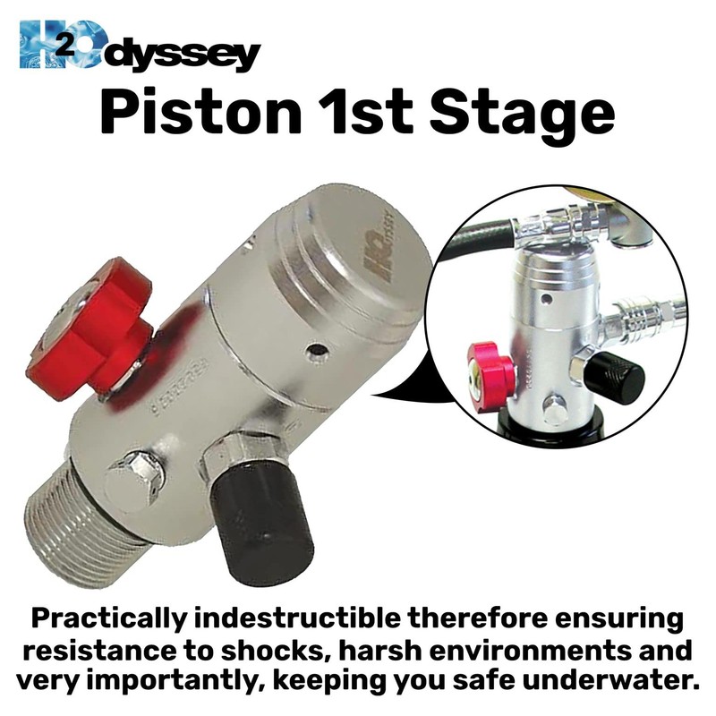 H2ODYSSEY Scuba Regulator Piston First Stage - Air Pressure Regulator