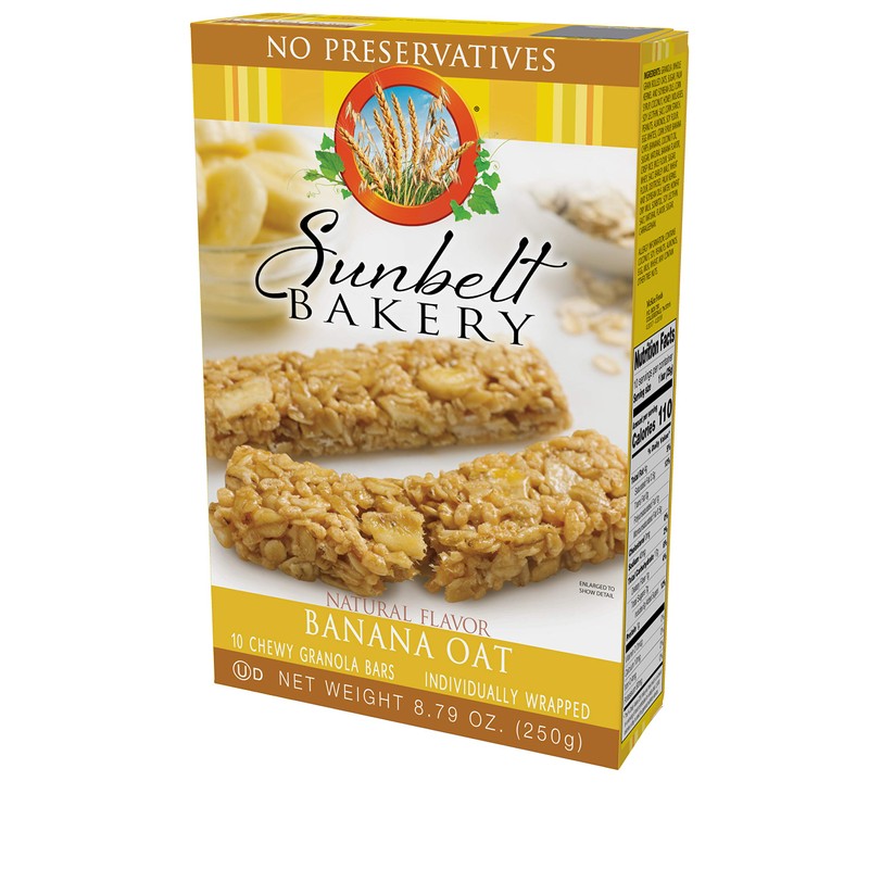 Sunbelt Bakery Banana Oat Chewy Granola Bars, 120-0.9 OZ Bars