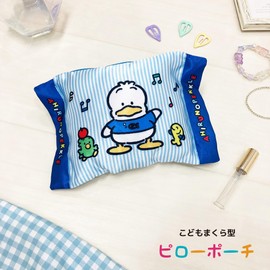 MORIPiLO 4621747 Tissue Case, Duck Peckle, Sanrio Goods, Character Pouch, Small Size, Cute (Pillow Pouch), Blue, 7.9 x 5.5 inches (20 x 14 cm), Pillow Case
