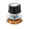 Rebower Band Selector Rotary Switch (w Knob),2P5T 2 Pole 5