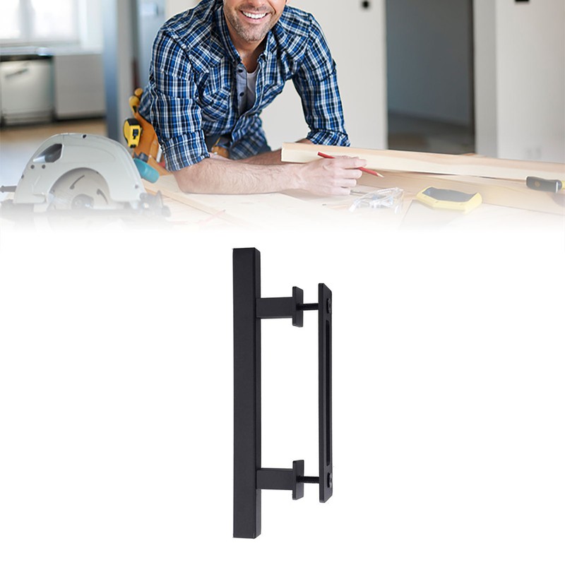 Sliding Barn Door Handle Carbon Steel 4.8mm Thick Double Sided