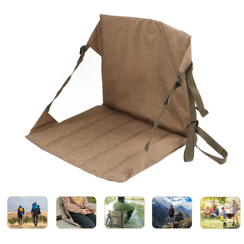 Folding Stadium Cushion 600D Oxford Cloth with Backrest Portable Stadium