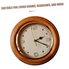 ABOOFAN 1Set DIY Wall Clock Numerals Kit Natural Wood Texture