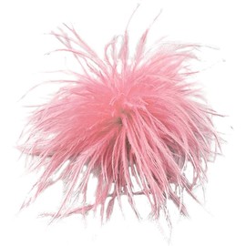 Pink Feather Brooch Feathers Corsages for Party Wedding Dress Decorations Ostrich Feather Hair Clip Lapel Pins Headwear Hairpin Hairband for Women Girl