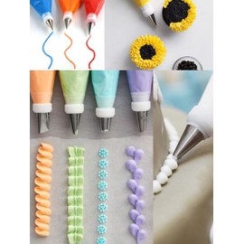 Couplers for Piping Bags,Standard Couplers for Small Decorating & Filling Tips,12 Pcs