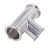 Triple Clamp Tee 3 Way 304 Stainless Steel Hose Pipe