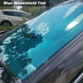 AuMoHall Blue Car Window Tint Film 68.6% VLT Car Windshield Tint Car Sun Shade Tint Automotive Solar Protection Film, 29.52" x 118.11"