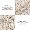 MOREBEST Natural Beige Macrame Table Runner Cotton Crochet Lace Boho