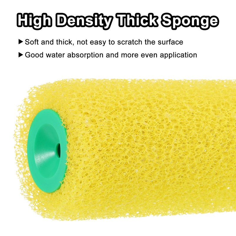 sourcing map 8.07 Inch Mini Resilient Sponge Paint Roller Cover