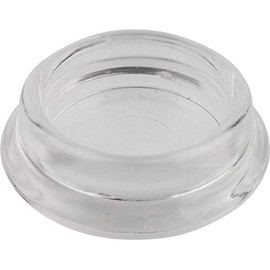 Peha Furniture Coaster/Piano Coaster/Sliding Tray – Transparent, Round, Diameter 15-60 mm (Pack of 4)
