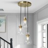 KSANA Modern Gold Pendant Lights, 3 Light Cluster Chandelier Kitchen