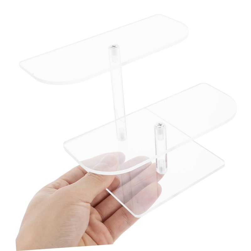 Levemolo Acrylic Sunglasses Showcase Stand Multi-Layer Figurine Display Holder Stair-Type