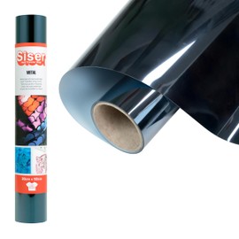 Siser® Metal Silver Blue, 30cm x 0,5mt, Vinile Termotrasferibile Termoadesivo Metallizzato per la Personalizzazione dei Tessuti, Abbigliamento e Accessori, Hobby creativi, Facile da Tagliare