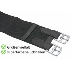Saddle Girth Short Cotton – Black, 40 cm