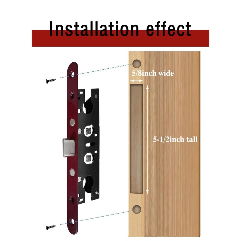 AcxdJnye Storm Door 2 Point Bolt Mortise Lock Body,Replacement Fit