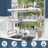 Over The Sink Dish Drying Rack,3 Tier Adjustable Length (25.5''