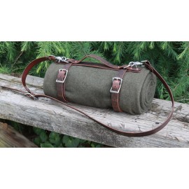Unbranded Full grain veg tanned  Leather blanket harness, leather bedroll, leather straps