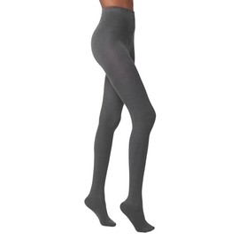 HUE Women's Sweater Tights, Grey Cable, Small-Medium