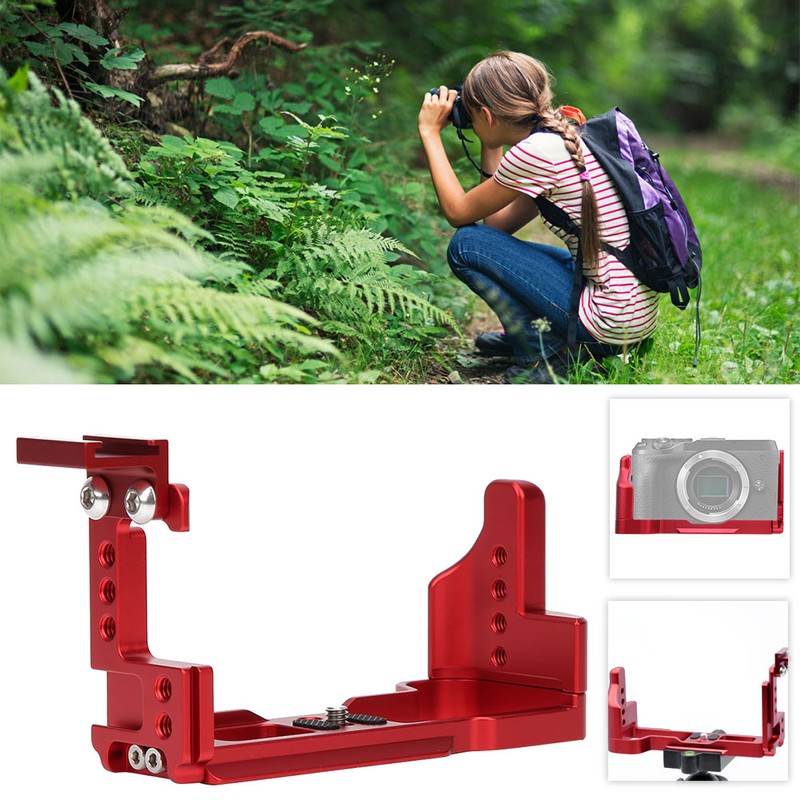 Metal Microphone Stand L Quick Release Plate Vertical Shooting Handle