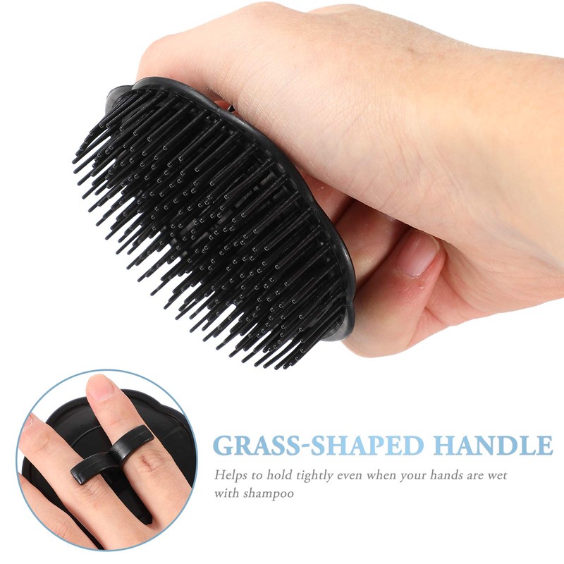 Frcolor Shampoo Brush Scalp Shower Massage Comb Pack of 4