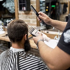 CR8GR8 Professional Peanut Clipper Guards - 4-Piece Clipper Guides For Wahl Peanut, Trimmer Cutting Guides Set - Competible with Peanut Blade, Black