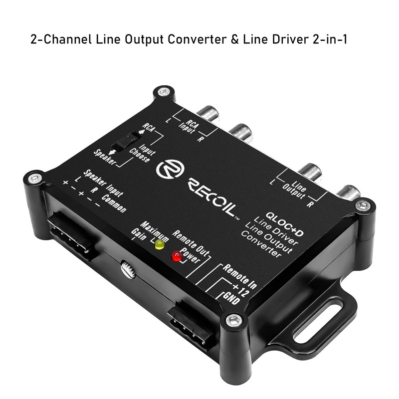 Recoil LOCD Active 2-Channel Line Output Converter Line Driver 2-in-1,