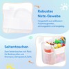 Lifewit Bathroom Toy Boxes with 2 Compartments, Bath Toy Organiser,