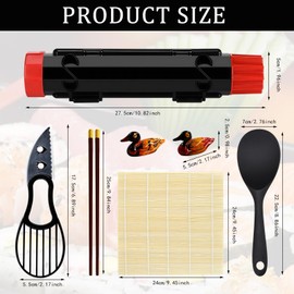 Sushi Bazooka, Sushi Maker Kit Portable, Sushi Set for Making Yourself, Sushi Maker, Sushi Maker Set for Beginners, Perfect Sushi Making at Home