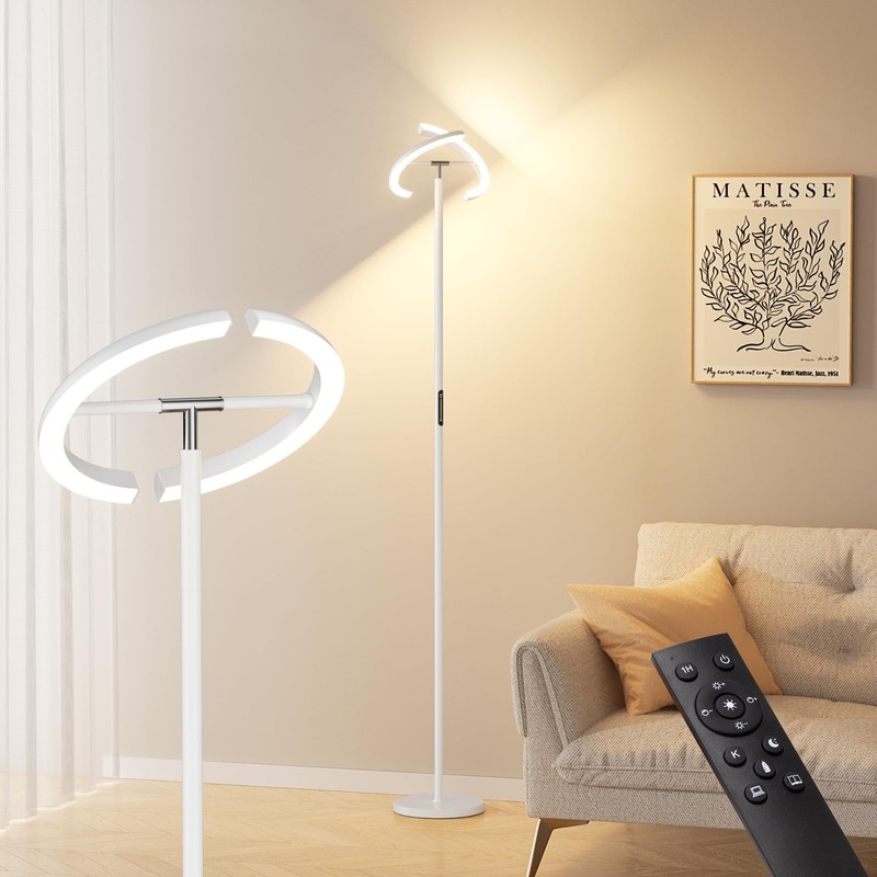PreeOtti Floor Lamps for Living Room, 40W/2400LM LED Floor Lamp