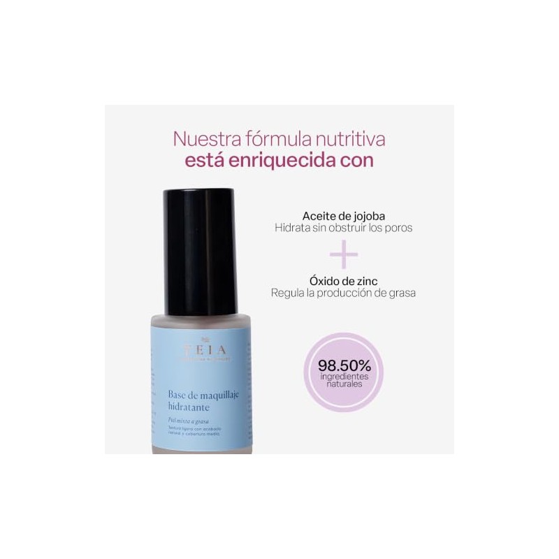 TEIA COSMETICOS Maquillaje para piel grasa mixta de ingredientes naturales